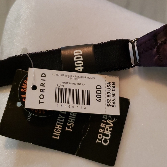 Torrid lightly linned t-shirt bra 40DD NWT - Picture 4 of 4